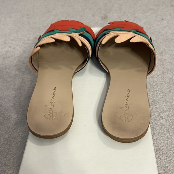 Flat multi color suede upper slides - Picture 4 of 6